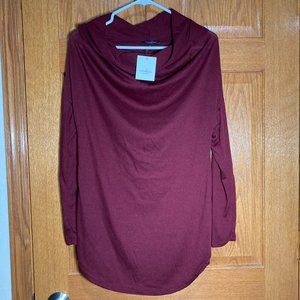 CARALASE Women's S Cowl Neck Lightweight Sweater